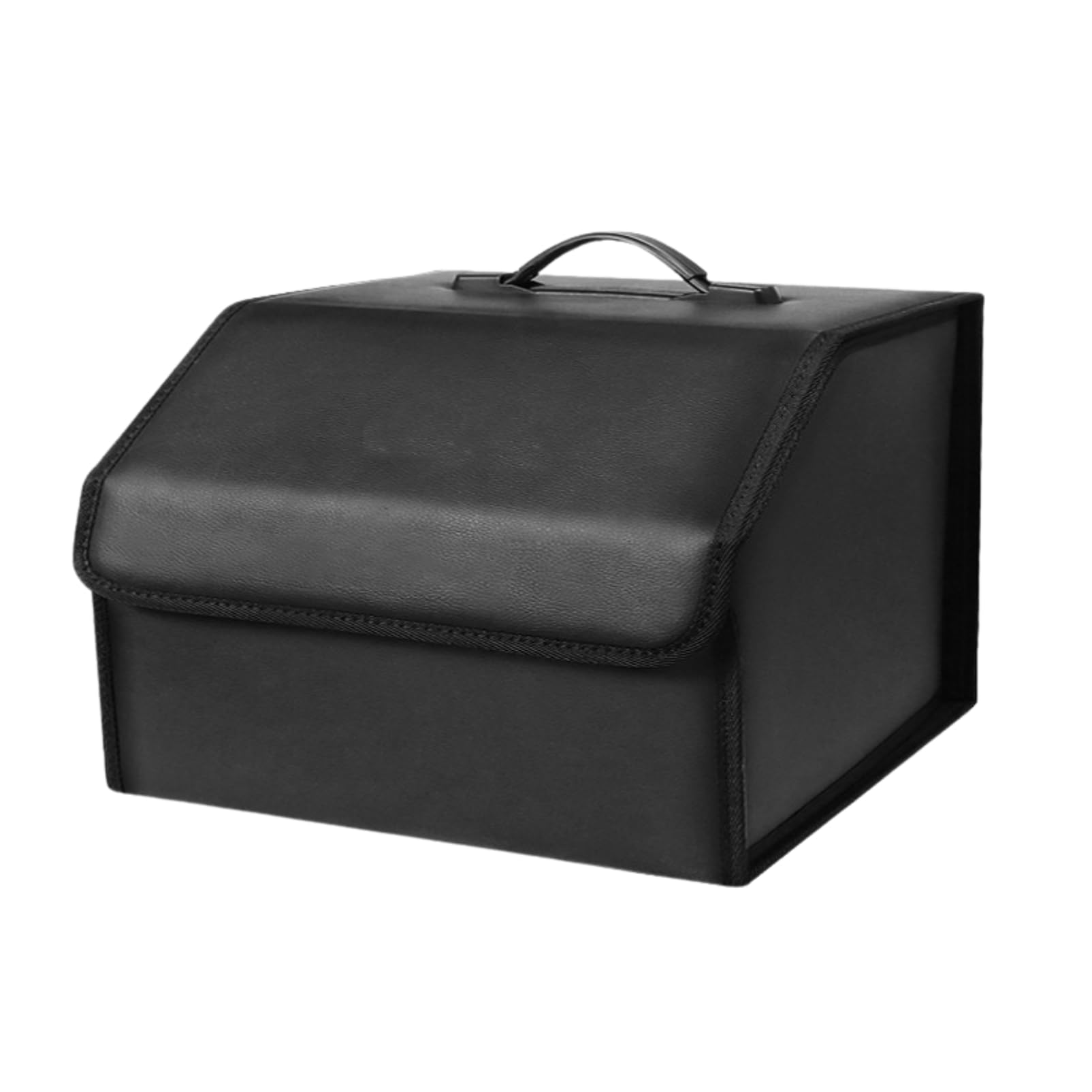 

COZENTA Car Storage Trunk Box with Lid and Foldable Box, Handle, (Large 50x32x30cm)
