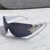 New Women's Fashion Y2K Sunglasses Star Decorative Large Frame Sun Glasses Outdoor Sports Cycling Eyewear UV400