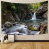 Natürliche Landschaft Landschaft Tapisserie Böhmischen Wasserfall Wandbehang Wohnzimmer Wand Kunst Dekoration Raum Ästhetik Wohnkultur