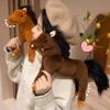 25/30CM Simulated Pony Plush Toys Stuffed Soft Animal Doll Cartoon Horse Toy for Birthday Gift Home Decoration
