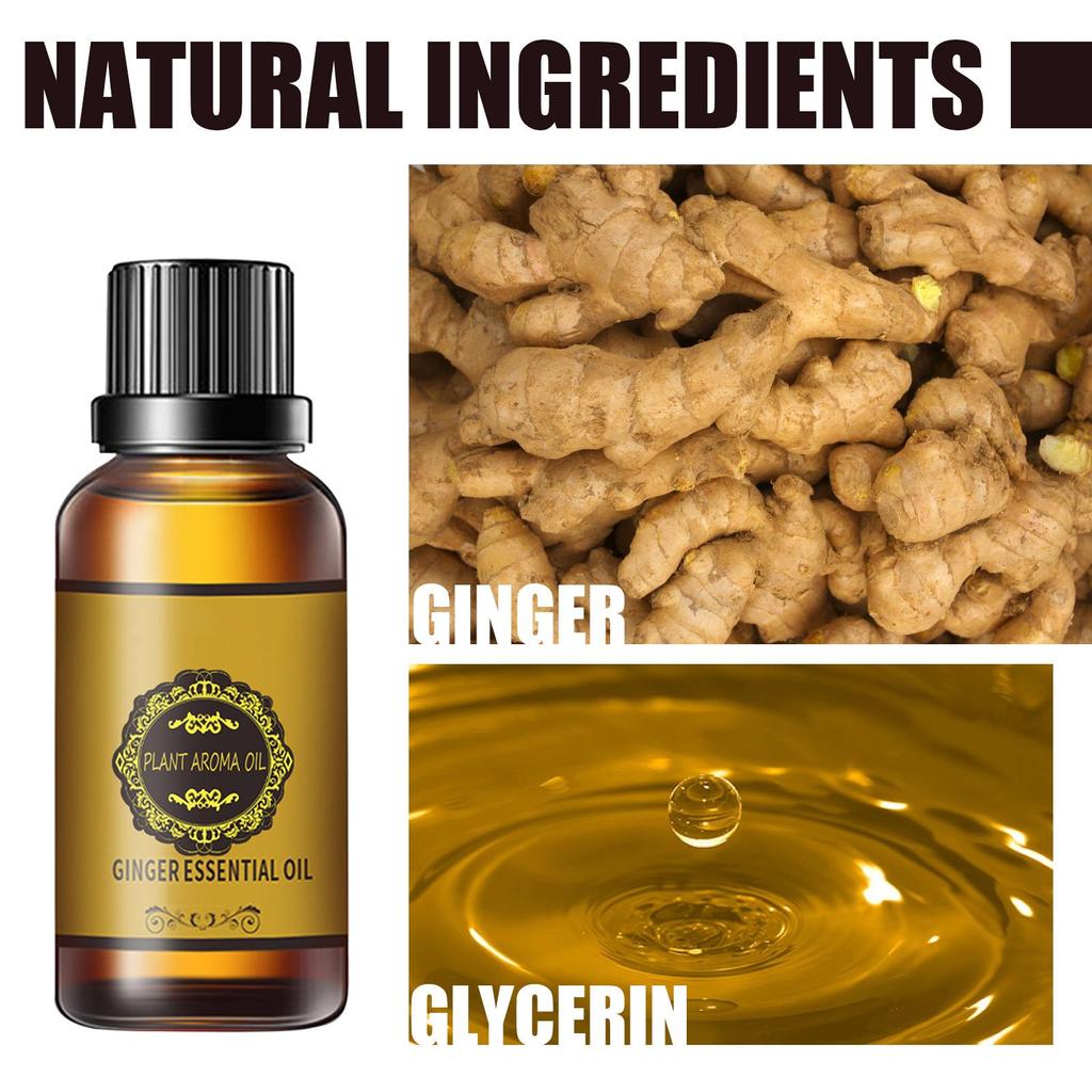 30ml masér Oil Ginger Oil Přírodní Břišní drenáž Ginger Oil Natural Therapy Lymfodrenáž masáž