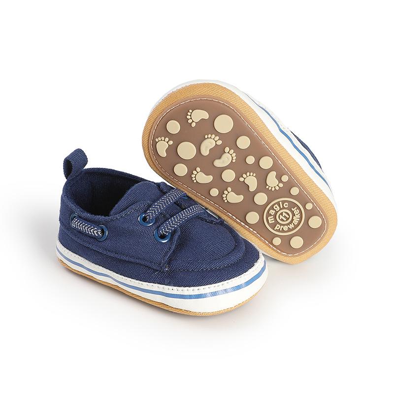 Non-Slip Canvas Slip-On Shoes for Babies 6-12 Months – Soft Sole, Stay-On Design for Boys and Girls