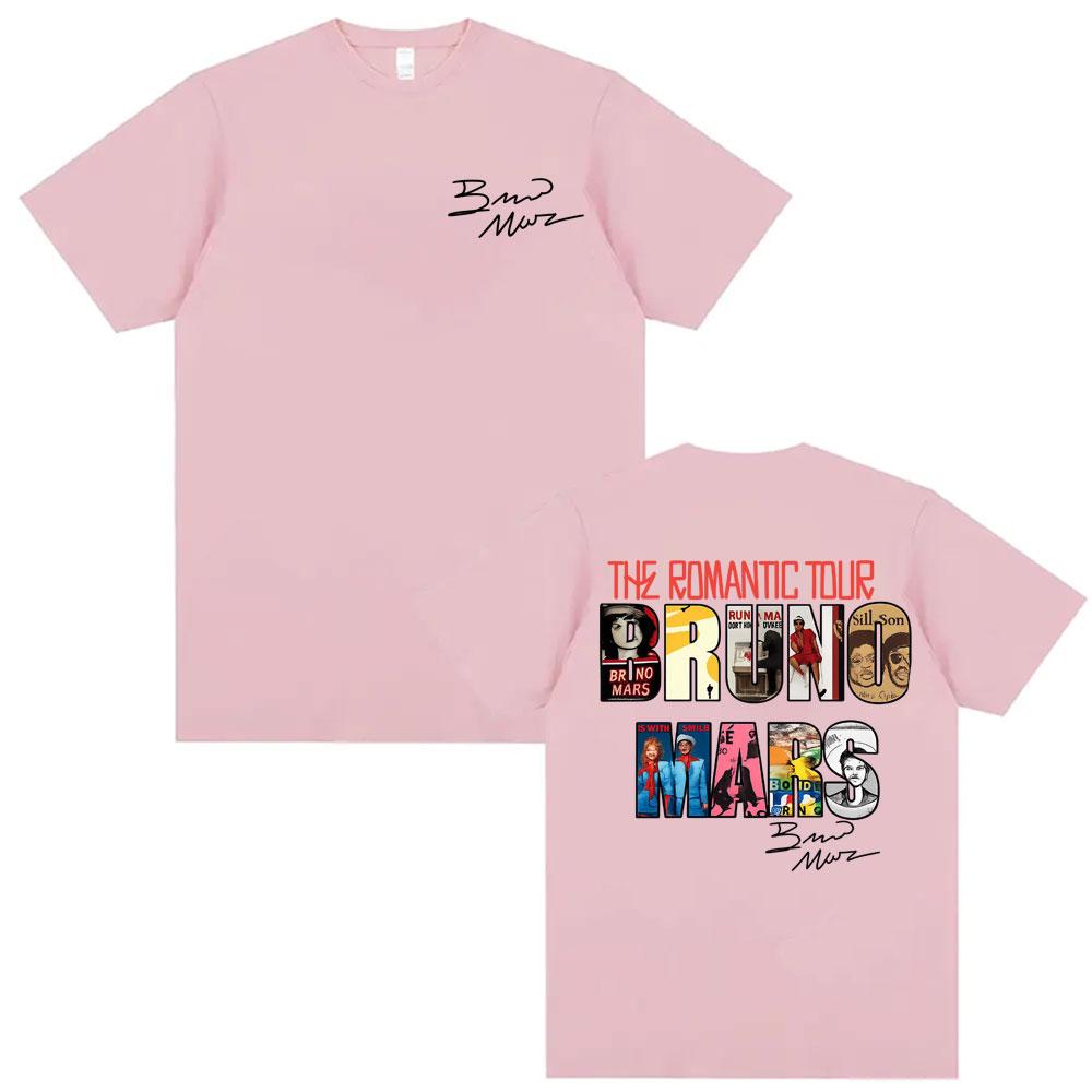 Bruno Mars The RoUnisextic Tour 2026 Album Cover T Shirts Unisexs Clothes Fashion Oversized Tshirts Summer Tops ONeck Loose T Shirt