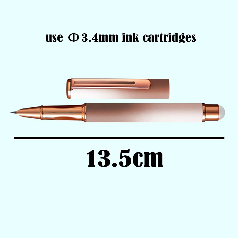 3pcs Student Erasable Fountain Pen with 20pcs Ink Catridges for School Writing Materials 0.38mm Iridium Nib