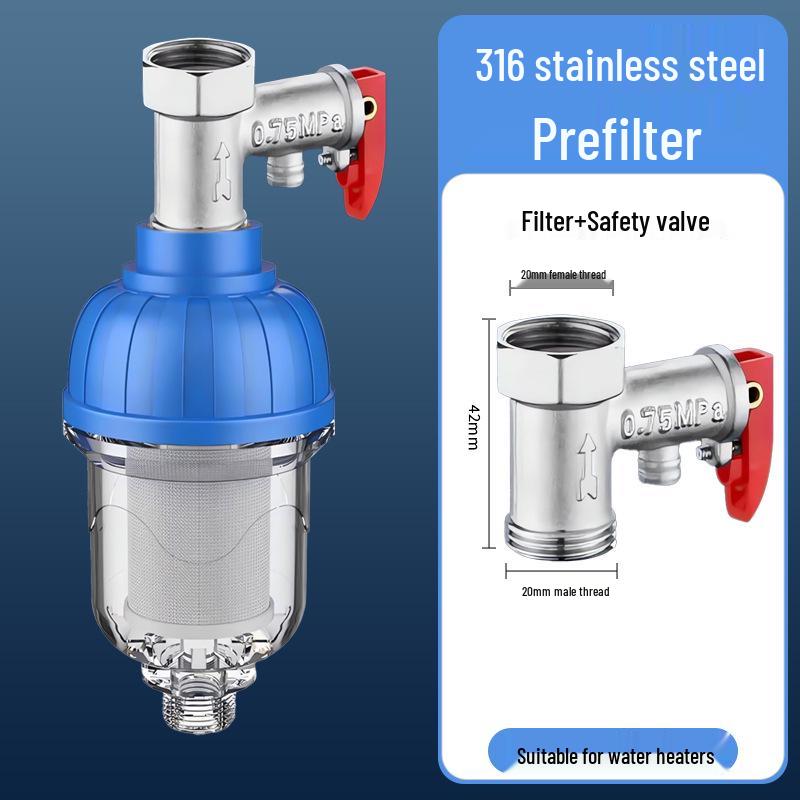 Water Heater/Machine Shower Tap Purifier with Non-Replaceable Core Scale Inhibitor Filter