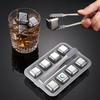 Stainless Steel Ice Cubes Set Food Grade Reusable Quick Freezing Ice For Cubes Juice Beer Wine Whisky Cooler Rocks Bar Tool