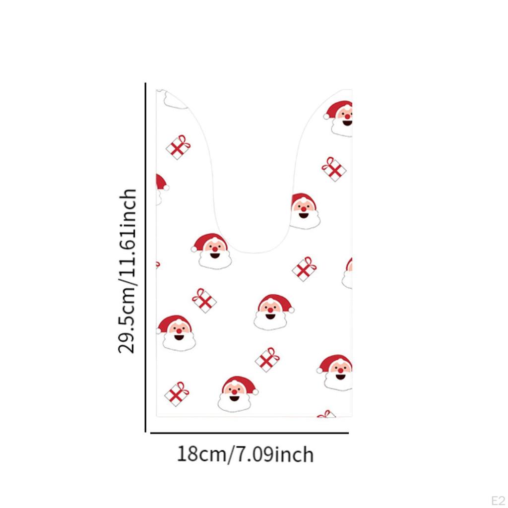 50x Christmas Treat Bags Creative for Presents Holiday Party Favors Supplies Santa Claus