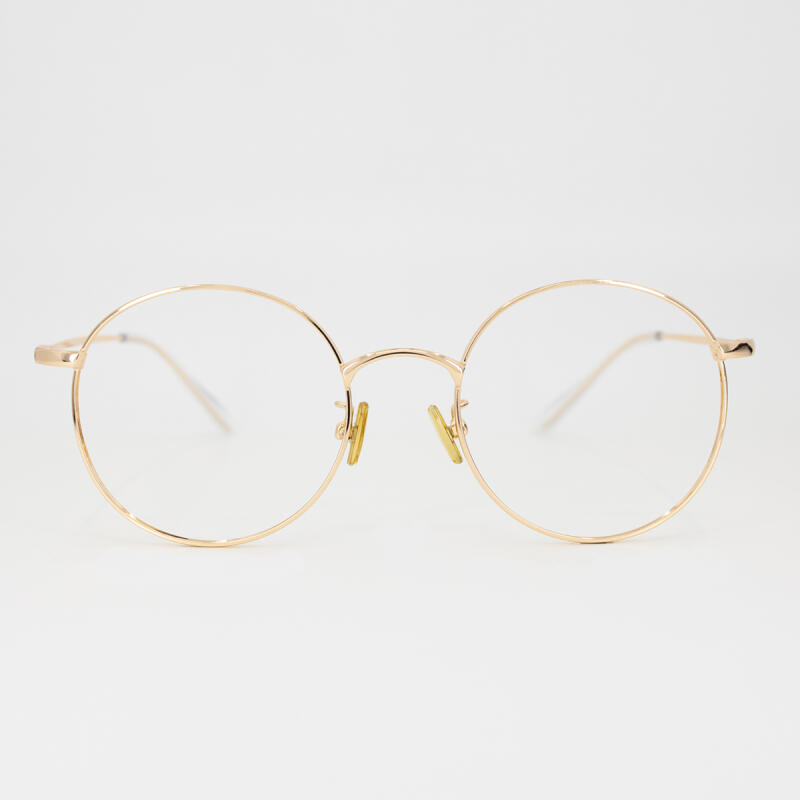 SBKA Bicbis-C03 Gold Rim Glasses Frame (Blue Light Blocking)