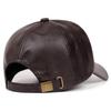 Adjustable Men Vintage Hat Casual Wear Sun Protection Hat Leather Baseball Cap  Climbing Cycling