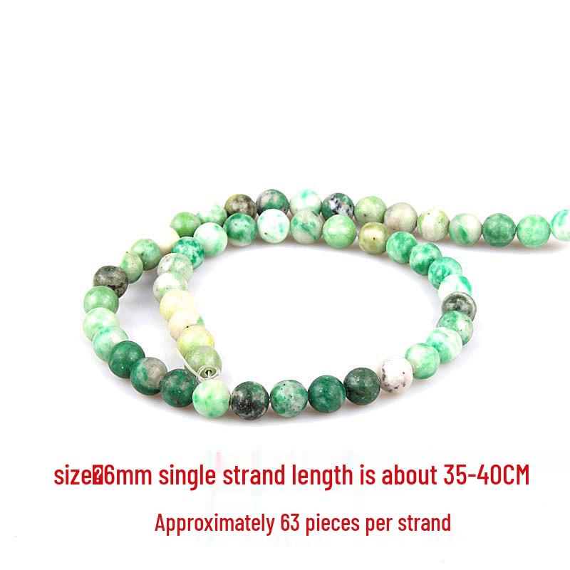 Natural Qinghai Jade Round Beads for DIY Jewelry Making - Handmade Semi-finished Accessories