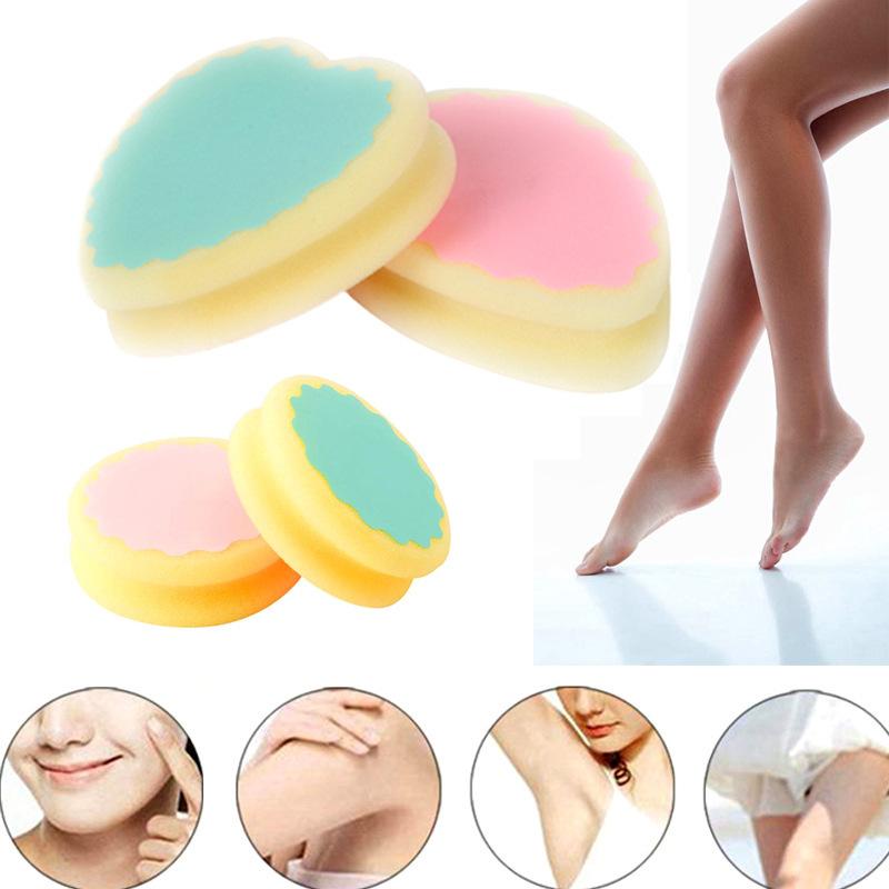 Droplet Shaped Hair Removal Sponge Pad Heart-shaped Beauty Sponge Hair Removal Circular Hair Removal Sponge