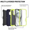 Husa de telefon Defender rezistenta la socuri pentru iphone 11 12 13 14 15 16 Pro Max X XS XR XSMAX 7 8 Plus SE2 SE4 Hard PC + Husa din spate TPU