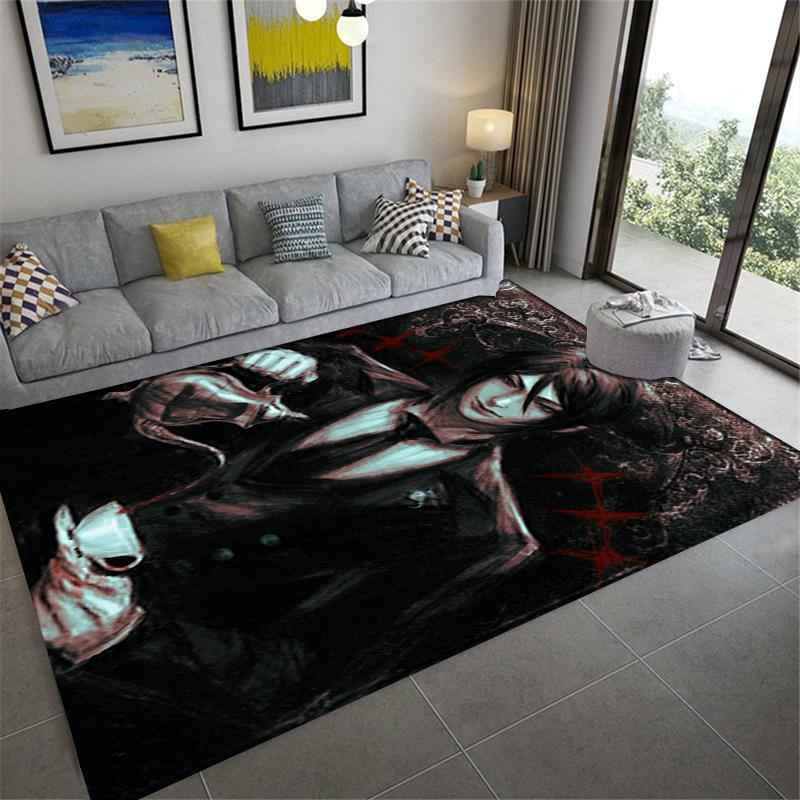 2025 New Black Butler Carpet Rug for Living Room Bedroom Home Sofa Decoration,Kids Play Non-slip Floor Mat 08