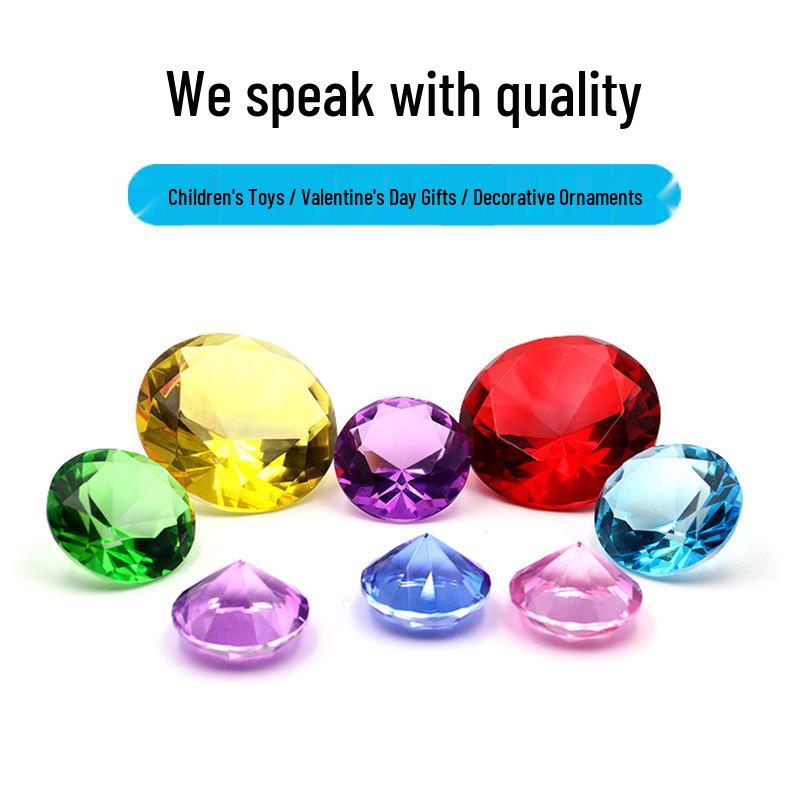 Kids' Crystal Gem Toys & Jewelry Ornaments - Creative Wedding Props & Decorations