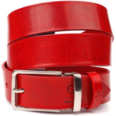 Hochwertiger Damen-Ledergürtel GRANDE PELLE Ledergürtel 21456 Rot