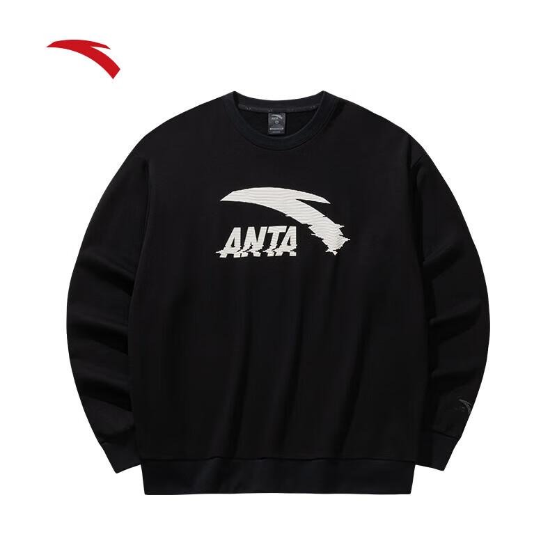 ANTA Men s Loose-Fit Round Neck Pullover Sweatshirt M
