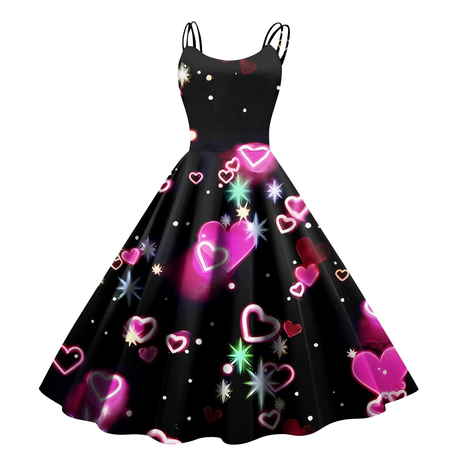 Рождественская женская повседневная модная юбка с цветочным принтом в стиле панк-ретро с открытыми плечами L чёрный