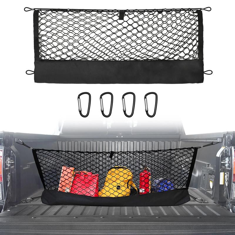 For Toyota Tacoma 2018-2025 Envelope Style Cargo Net Luggage Net Cargo Organizer Storage Stretchable Car Mesh Network Pocket