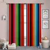Watercolor Rainbow Stripe Printed Curtains, Polyester Fiber, Bedroom, Living Room, Study Room, Decorative, 2 Pieces