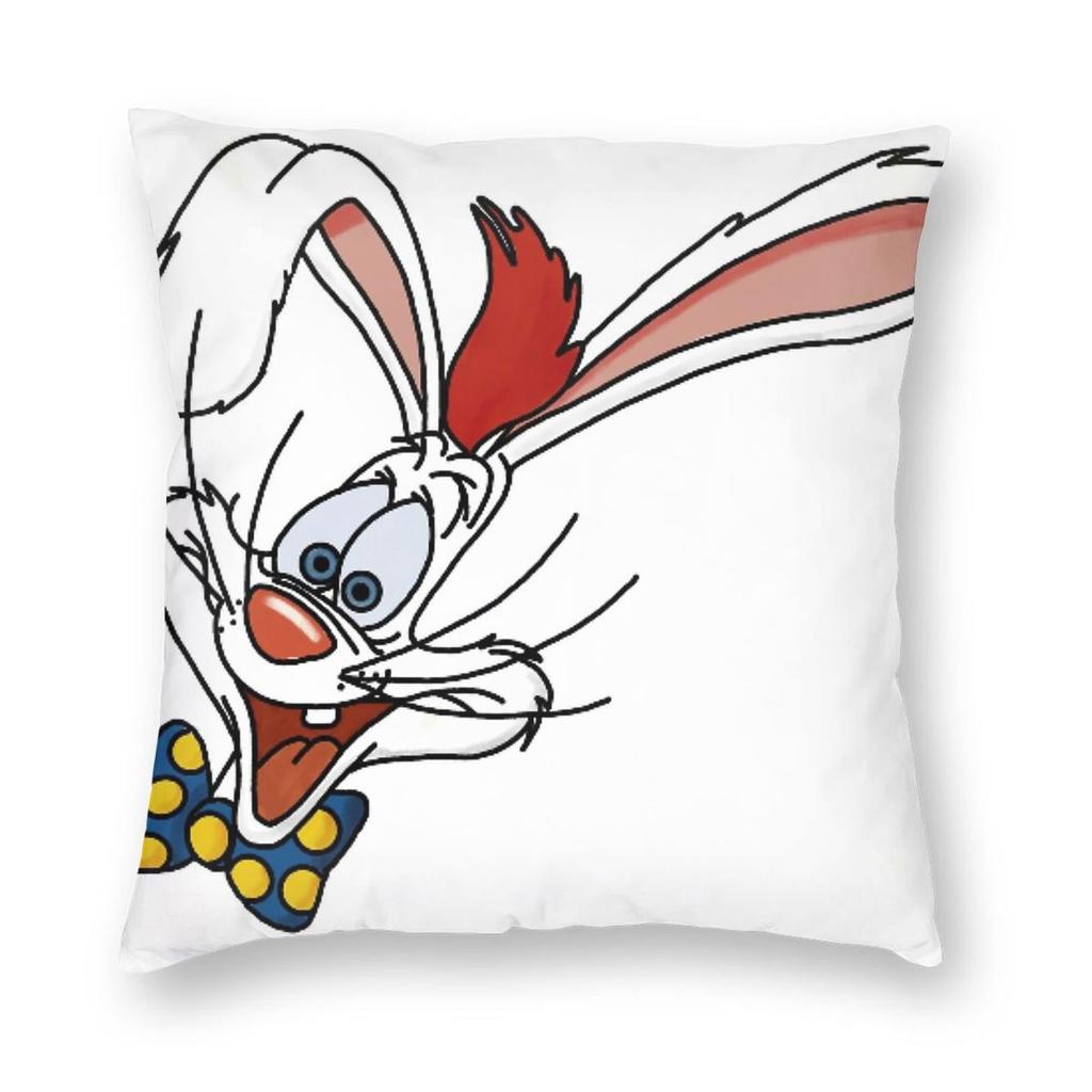 Who Framed Roger Rabbit Square Pillowcase Polyester Linen Velvet Pattern Zip Decor Throw Pillow Case Room Cushion Cover
