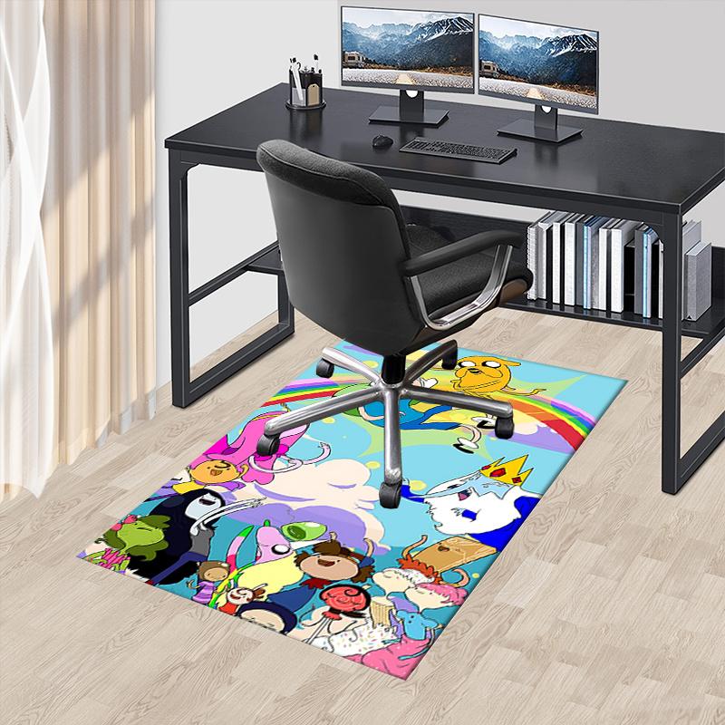 

Adventure Time Office Chair Mat: Cartoon Characters Decorative Rug for Home Office Living Room Bedroom Furniture Gift.122303a 60cm by 90cm