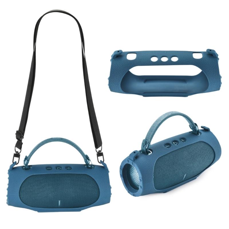 Portable Silicone Cover with Carrying Straps Protective Skin for Charge 6 Speakers, Water Resistant