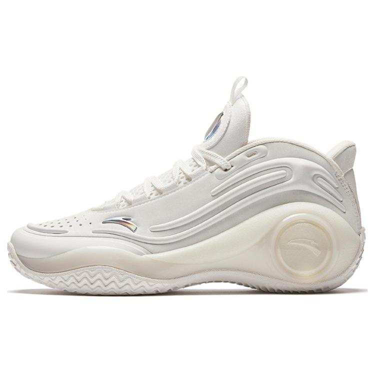 

Anta Cement Bubbles 4.0 Cushioning Slip Resistant Abrasion Resistant Breathable Low top Basketball Shoes Men s Beige 912411604S-1 42