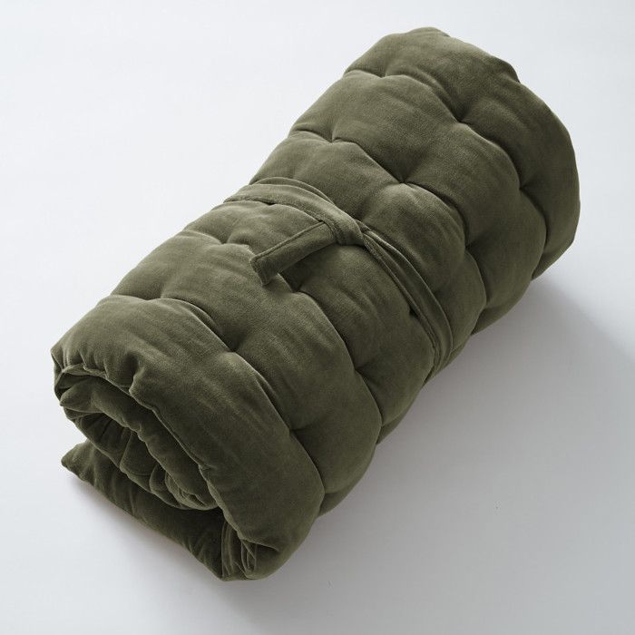 Floor Mattress 60 X 120 Cm "César" Cotton Velvet - César Thym