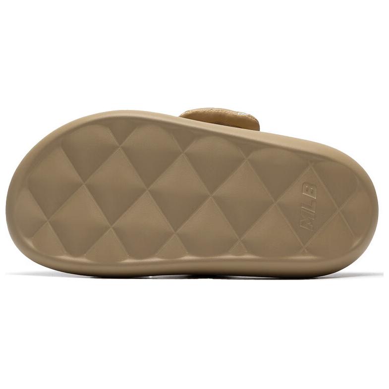 New MLB Slipper Crystal Antibacterial Slide Slippers Unisex Light Camel 3ALPBPL43-43CAL