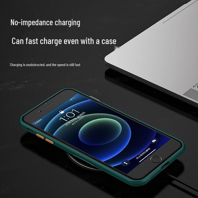Elegant Black Frosted Silicone iPhone Case