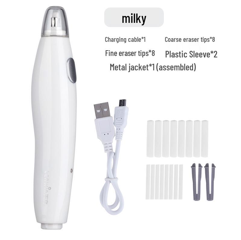 Grüner Bambus Wiederaufladbarer Elektrischer Radierstift mit Dicken & Dünnen Minen für Kunststudenten