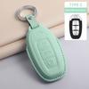 Fashion Car Key Case Cover For Faw Hongqi  E-Hs9 High-End H5 H9    Car Keyring Luxury Leather Auto Accessories