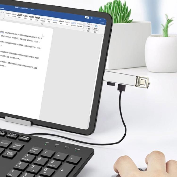 Efficiency USB C Hub 3Ports USB3.0 Hub for 5Gbps Data Transfer USB2.0 480Mbps