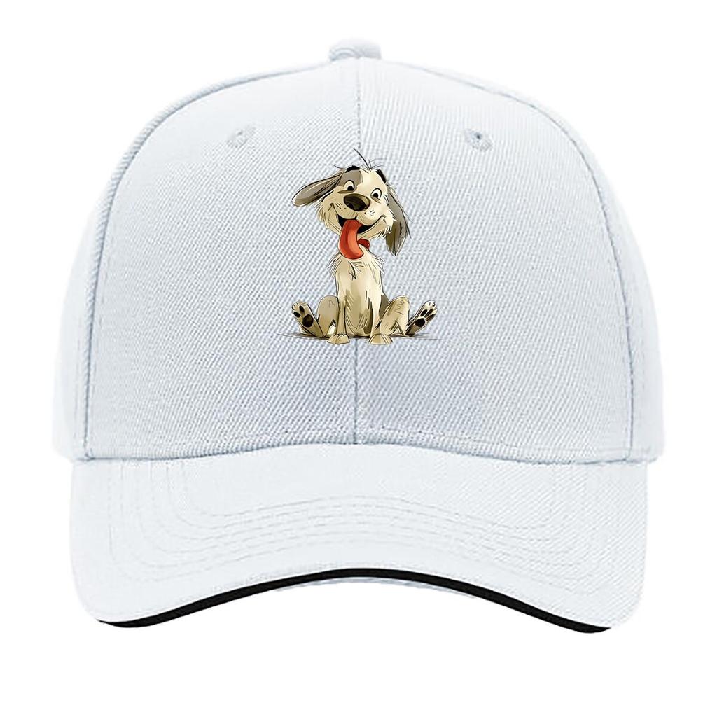 Featuring a Cartoon Dog Design Casual Headwear for Women Trendy Hats for Unisex Festive Top Hats Sandwich Baseball Cap