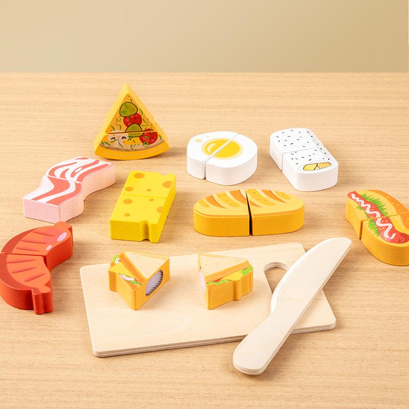 Wooden Velcro Cutting Fruits & Vegetables Play Set for Early Childhood Education