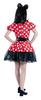 Déguisement Disney Cosplay Halloween Officiel Minnie Mouse Sinistre Rouge Minnie Taille Femme Petit Rouge 67699N