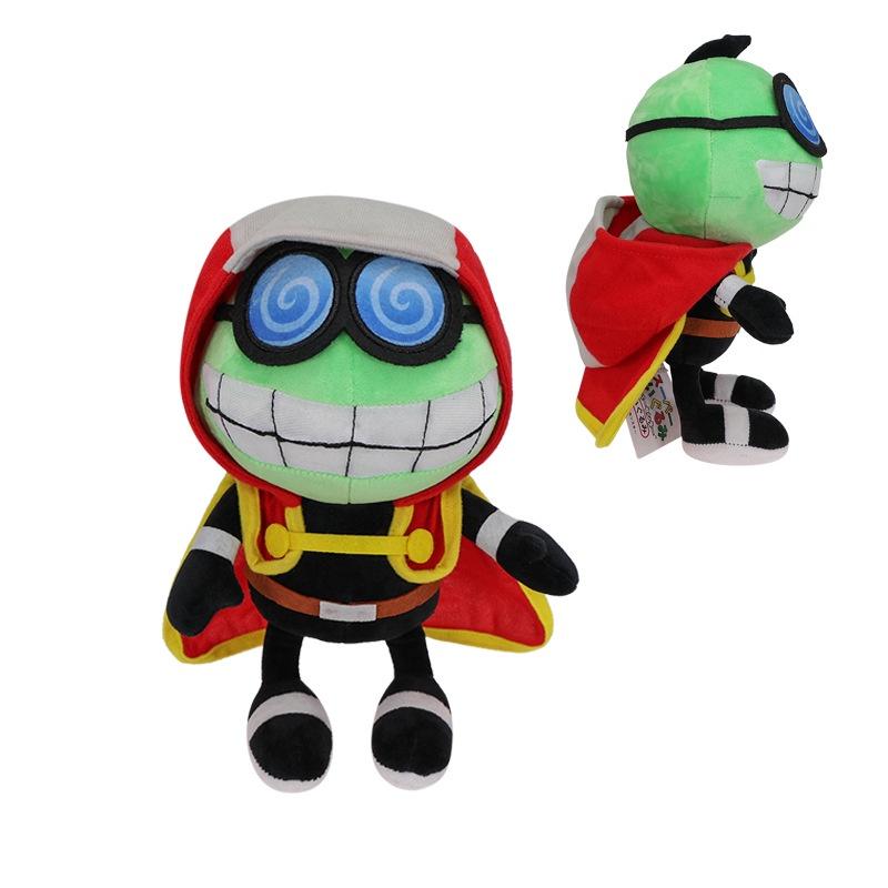 Mario Plüschtier mit Umhang Lustige und entzückende Stoffpuppe mit Brille