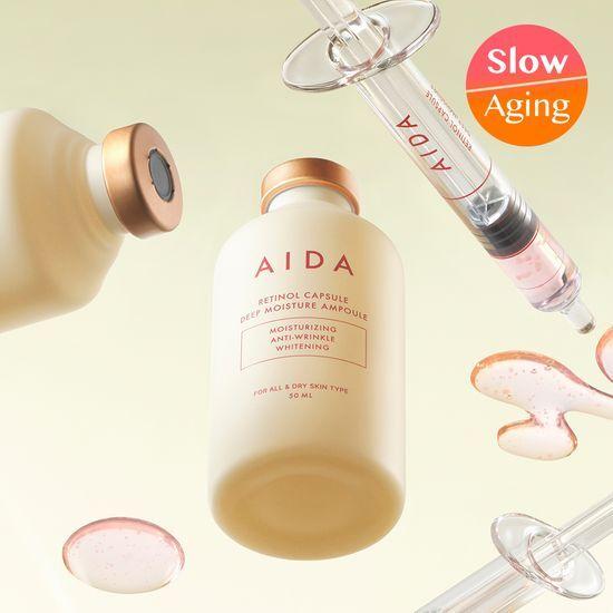 Slow Aging Aida Retinol Capsule Deep Moisture Ampoule 50ml