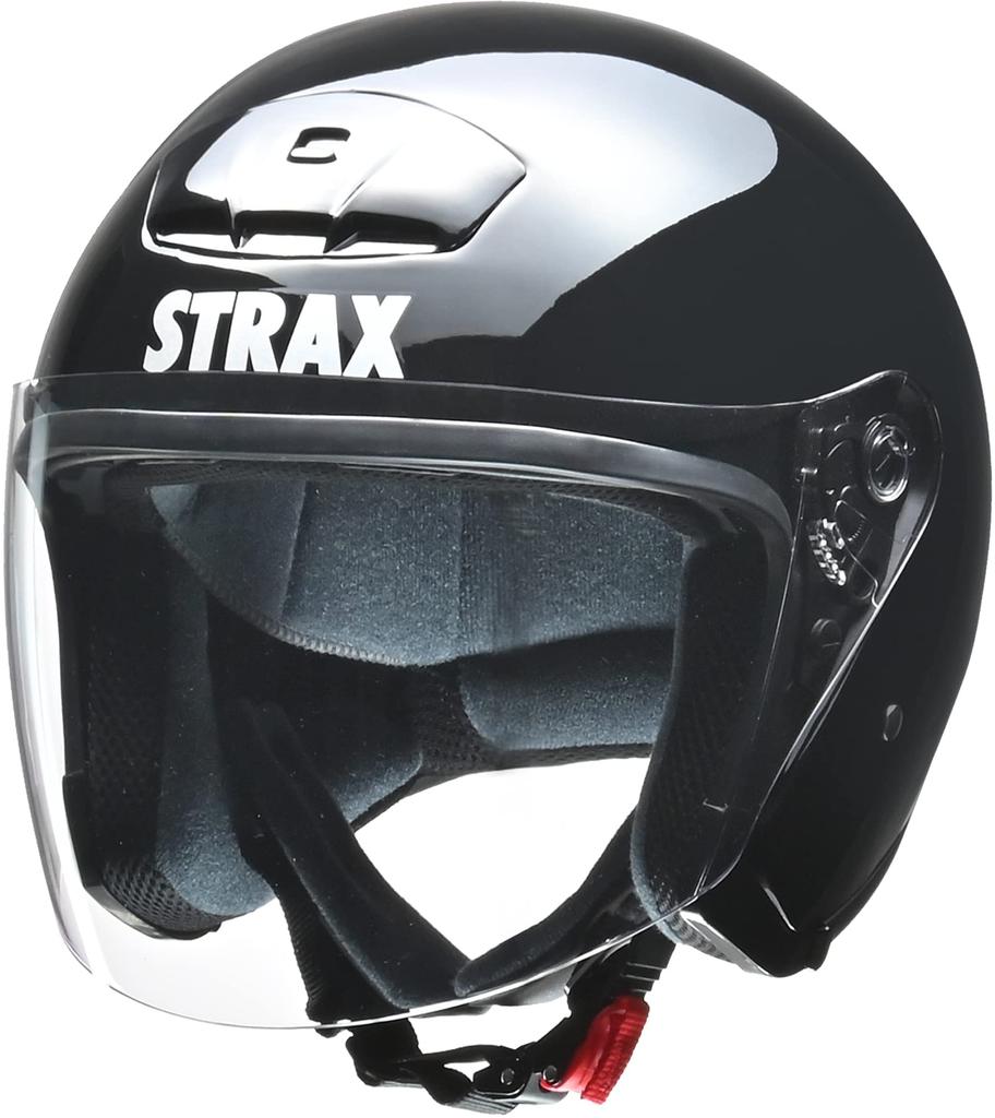 Motocyklová helma LEAD Jet STRAX černá VELKÁ, menší než SJ-4 63~64 cm