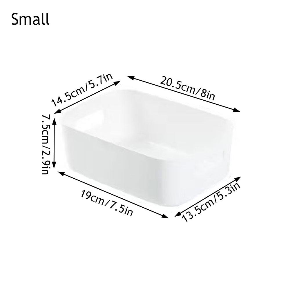 Desktop Storage Box Household Drawer Plastic Storage Basket Snack Sundries Storage Box Drawer Organizer Stackable Multi-Use Bins