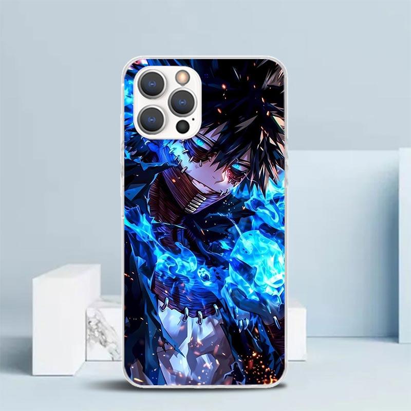 Dabi MHA My Hero A-Academy Soft Cover for iPhone 16 17 Air 15 14 Pro Max 16E Phone Case 13 Mini 12 11 7 SE 8 Print Pattern Fit C