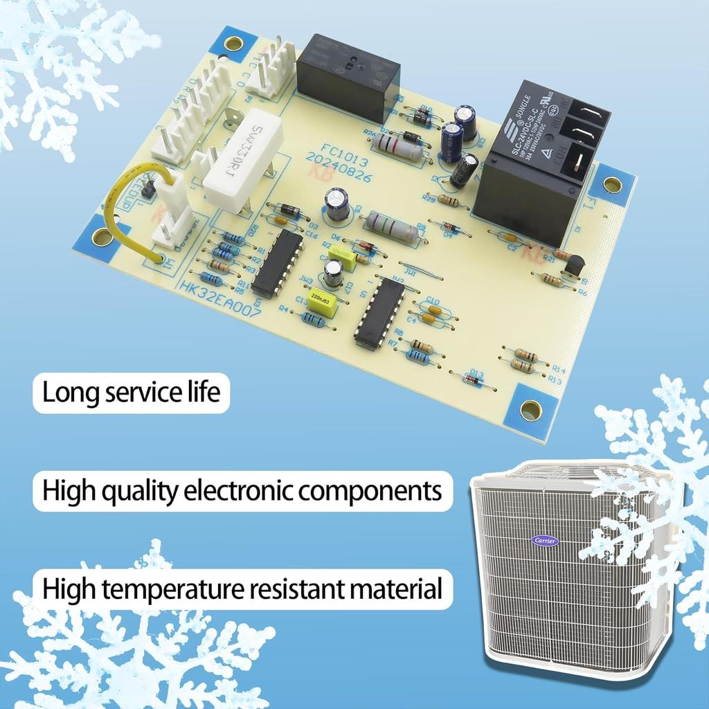 Upgraded HK32EA007 HK32EA001 Defrost Timer Control Board,For Carrier Bryant Payne HVAC Heat Pumps CEPL130524-01