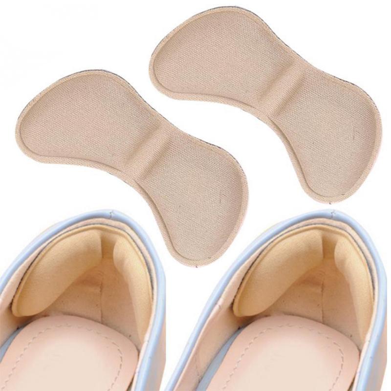 

2Pcs Sneakers Heel Stickers Soft Wear-resistant Anti-drop Heel Stickers Adjustable Half-size Pads Stickers Foot Care Inserts One Size