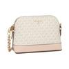 Michael Kors MK Jet Set Charm Monogram Vintage Coated Canvas And Leather Detail Crossbody Bag Large Women crossbody bag 32T1GT9C3B-VANL/SFTPINK