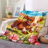 1pc Cow Print Blanket Lightweight Flannel Blanket Throw Blanket For Sofa, Bed, Travel, Camping, Livingroom, Office, Couch, Chair, And Bed Yy251015125