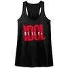 Billy Idol Logo Nero Canotta da Donna con Schiena a Croce Maglietta Uomo Donna Magliette Top