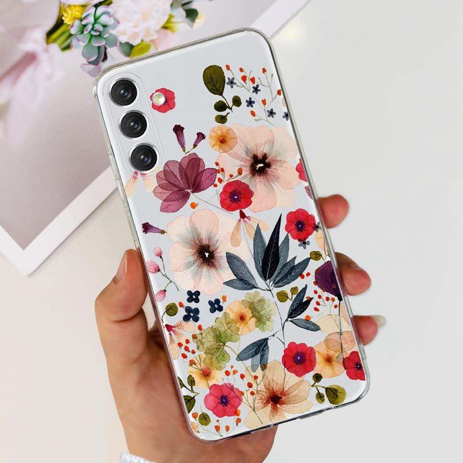 For Samsung A24 4G Case 2023 Popular Flower Astronaut Transparent Cover Soft Phone Case For Samsung A24 A14 5G SM-A146B A 24 Bag