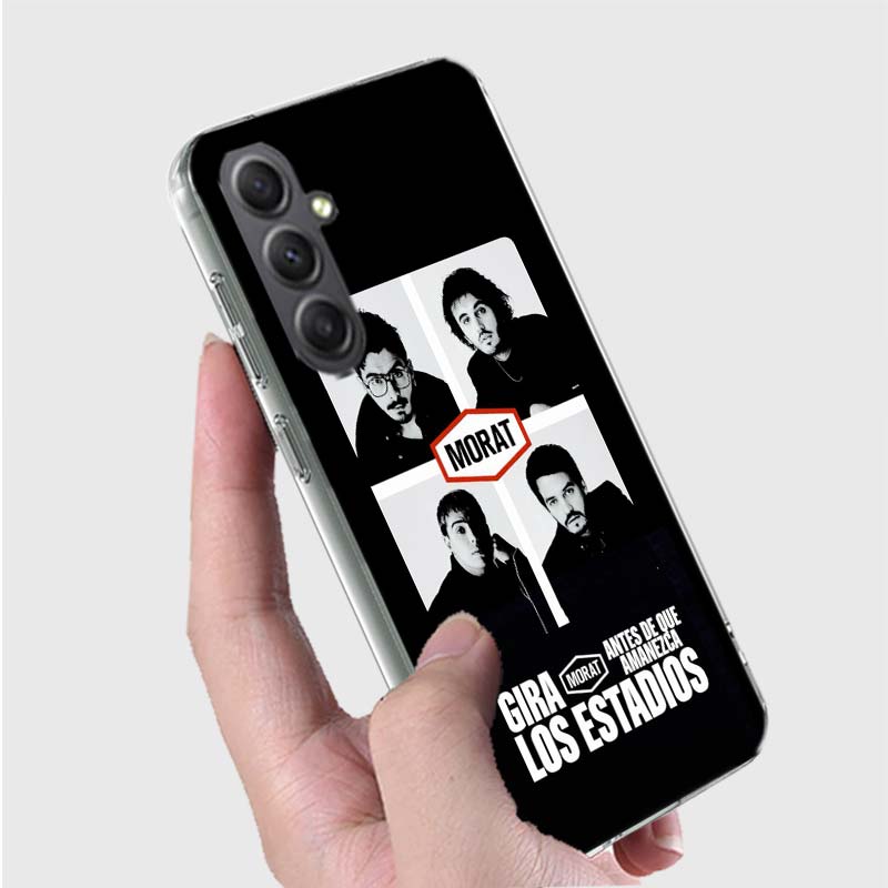 M-Morat Band Phone Case for Samsung A16 A26 A36 A56 A17 A37 A57 A07 A06 A02S A03 A04S A05S Galaxy Note 20 10 A50S A71 A51 A31 A3