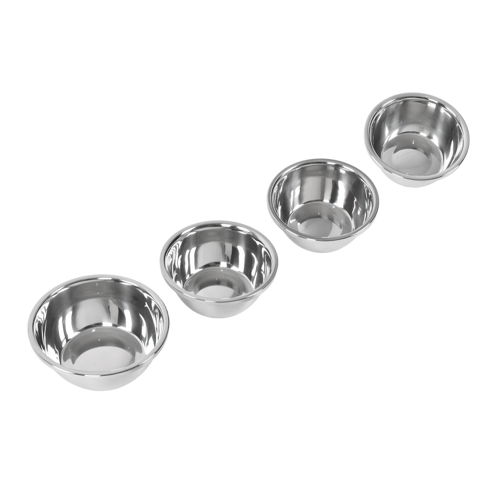 

4PCS Stainless Steel Mixing Bowl Set Thickened Soup Bowl Non Stick Kitchen Utensil for Cooking L