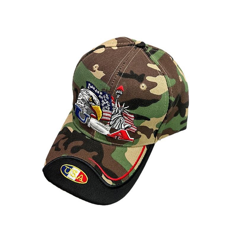 American Embroidered Eagle Baseball Cap Men'S And Women'S Sunshade Outdoor Leisure Personality Versatile Cap